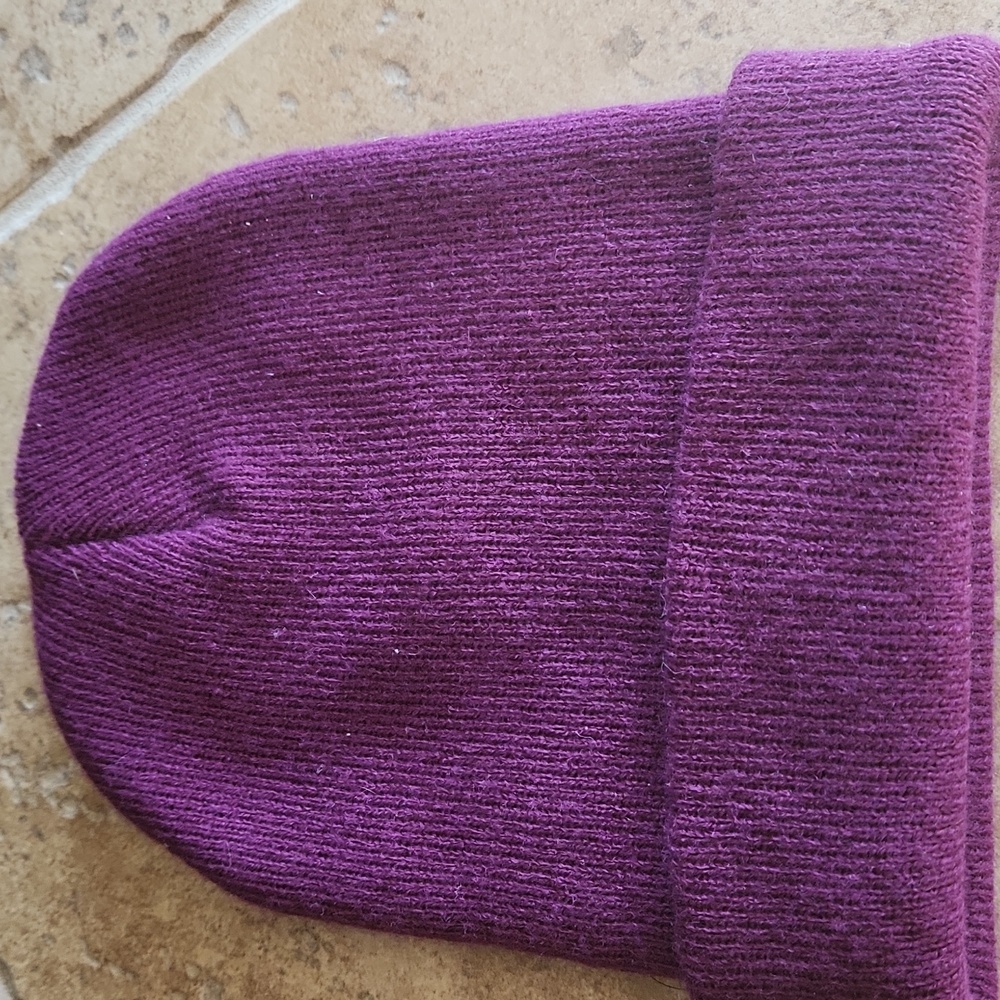 Carhartt Deep Purple Knit Beanie Stocking Hat - Picture 2 of 5